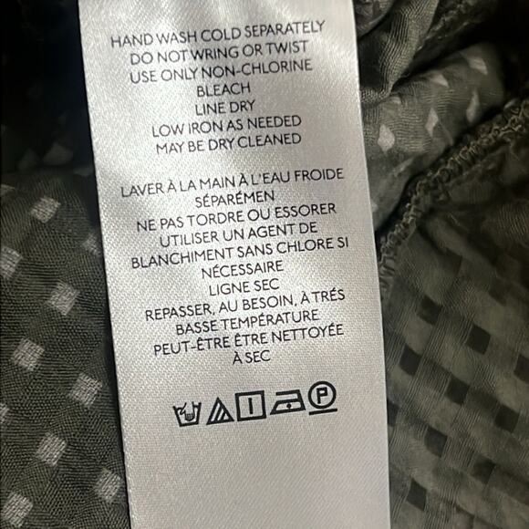 MAEVE ANTHROPOLOGIE NWT CROPPED DEEP V‎ BLOUSE SIZE 0 - Picture 5 of 6